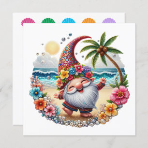 Precious Beach Gnome - Invitación temática