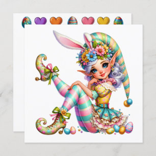 Precious Easter Elf - Invitación temática Elf