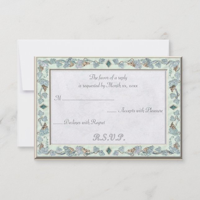 Precious Wedding RSVP (Anverso)