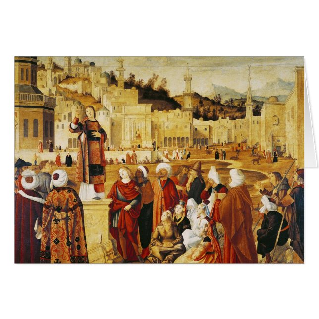 Predicación de St Stephen (Anverso (Horizontal))