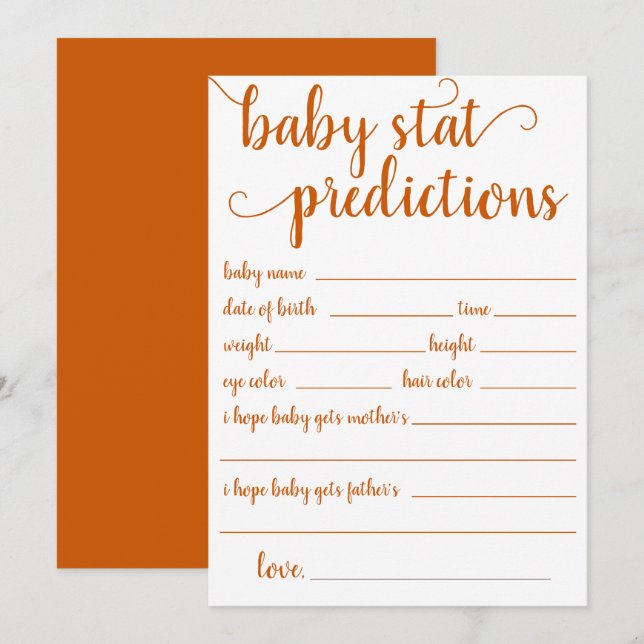 Predicción simple de caída | Tarjeta de naranja Ke (Anverso / Reverso)