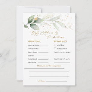 Predicción y consejo para el bebé de Foliage verde