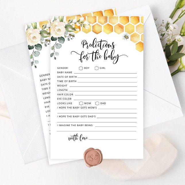 Predicciones de abejas para tarjeta de bebé (Subido por el creador)