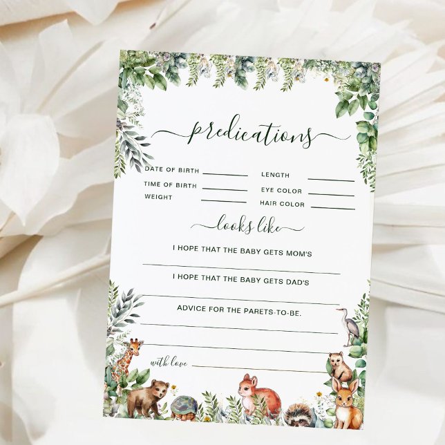 Predicciones de Baby Shower para los animales de l (Subido por el creador)