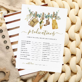 Predicciones de Baby Shower sobre pesca de bosques