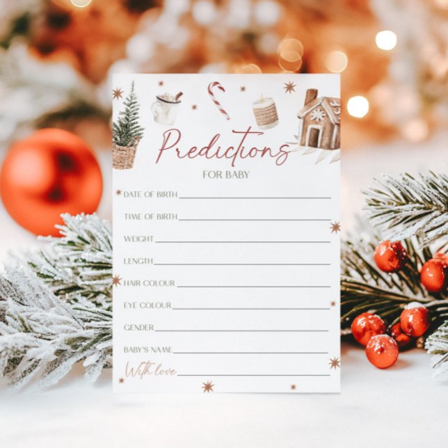 Predicciones de Santa Baby Shower para la tarjeta  (Subido por el creador)