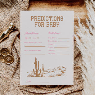 Predicciones occidentales rosas para las tarjetas