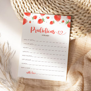 Predicciones Para Tarjeta De Bebé, Berry Sweet Bab