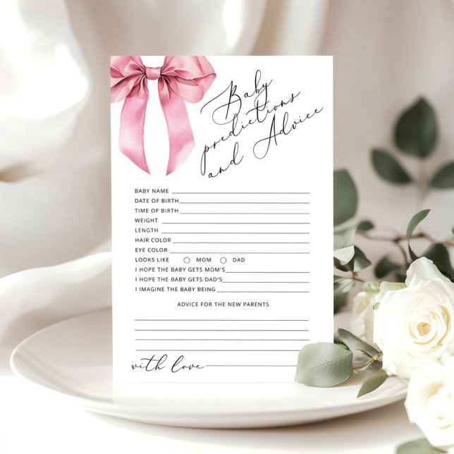 Predicciones y tarjeta de consejo para bebé bebes  (Subido por el creador)