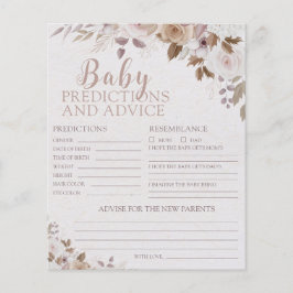 Predicciones y tarjetas de consejo para bebés de B