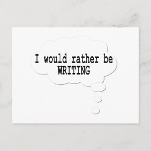 Preferiría escribir una postal para escritores