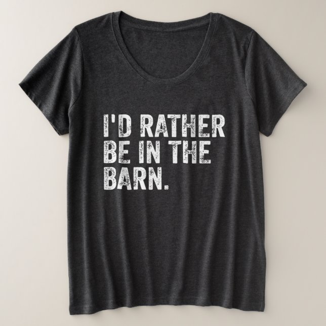 Preferiría Estar En El Barn (Anverso del diseño)