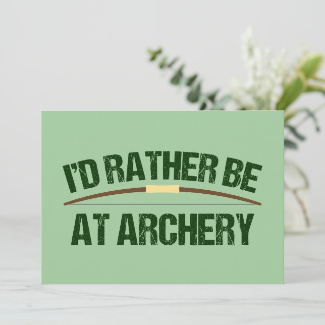 Preferiría Estar En La Tarjeta De Arco (Anverso de pie)