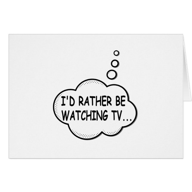 Preferiría Estar Viendo La Televisión (Anverso (Horizontal))