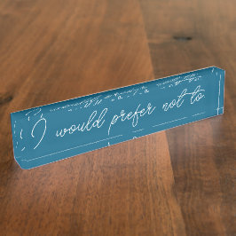 Preferiría no usar la placa