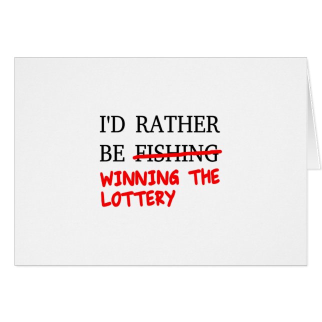Preferiría Pescar... Ganar La Lotería (Anverso (Horizontal))