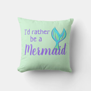Preferiría ser un Cojín decorativo de Sirena