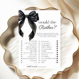 ¿Prefiere inclinar la tarjeta de juego Bridal Show