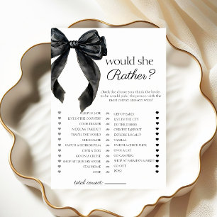 ¿Prefiere inclinar la tarjeta de juego Bridal Show