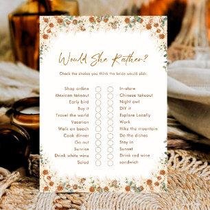 ¿Prefiere Jugar? Ducha nupcial de Boho ruso