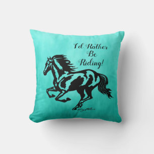 Prefiero andar, Cojín decorativo de caballos