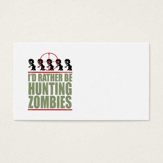 Prefiero estar cazando zombis (Frente)