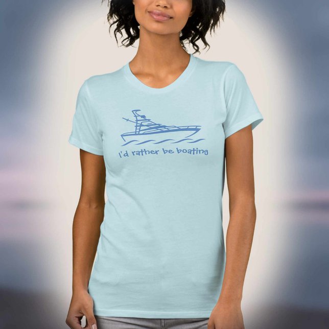 Prefiero estar en bote. Una camiseta para los aman (Subido por el creador)