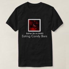 "Prefiero estar en Marte" Camiseta Gráfica Skullns
