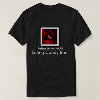 "Prefiero estar en Marte" Camiseta Gráfica Skullns