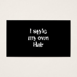 Prefiero mi propio cabello. Blanco y negro.