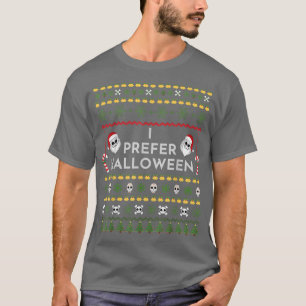 Prefiero Navidades de Halloween Divertido suéter f