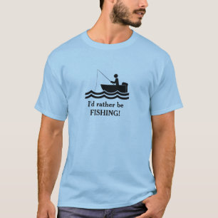 Prefiero ser la camiseta de diseño de pesca
