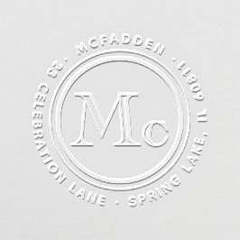 Prefijo Mc Apellido Monograma Dirección de devoluc