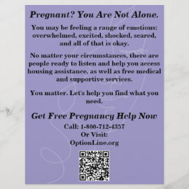 Pregnancy Help/After Abortion Care Flyer