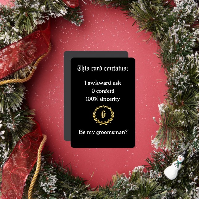 "Pregunta incómoda, estilo real" Tarjeta de propue (in situ)