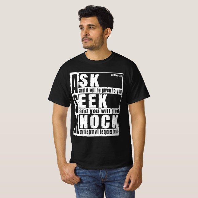 preguntar buscar llamar Camiseta (Anverso completo)