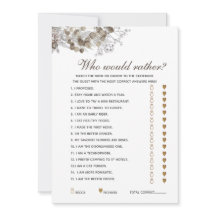 Preguntas editables Tarjeta de juego Rústica de du