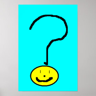 Preguntas sonrientes marcan la Emoji del arte digi