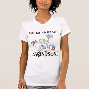 Pregunte por mis camisetas y regalos del nieto