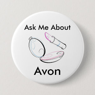 Pregúnteme acerca de Avon - botón redondo