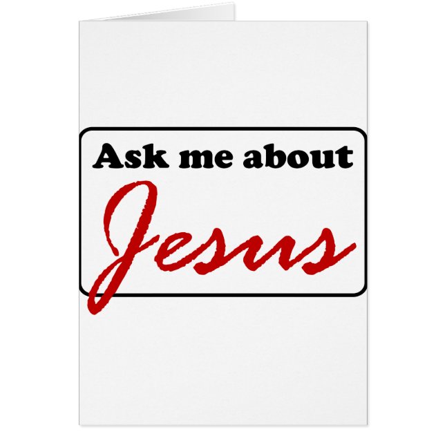 Pregúnteme acerca de Jesús (Frente)