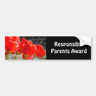 Premio a Padres Responsables calcomanías Tulipanes