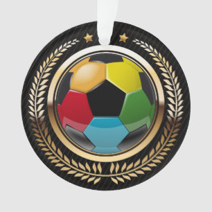 Premio al fútbol, regalo, ornamento