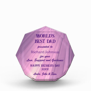 Premio al mejor papá del mundo personalizado