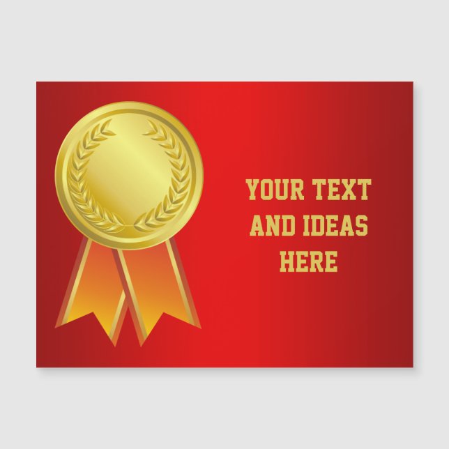 PREMIO DE oro RIBBON I + tu trasero. y texto (Anverso)