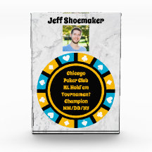 Premio de Poker - Personalizable Acrílico - Foto y