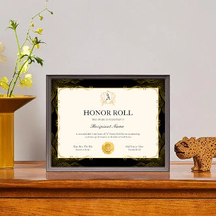 Premio Editable de Plantilla de Certificado de Rol