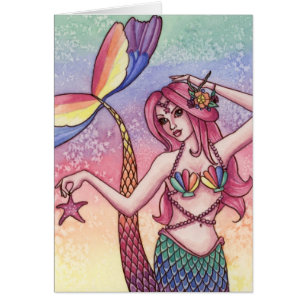 Premio Emmy - tarjeta de la sirena del arco iris