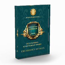 Premio empresarial editable damasco verde azulado 