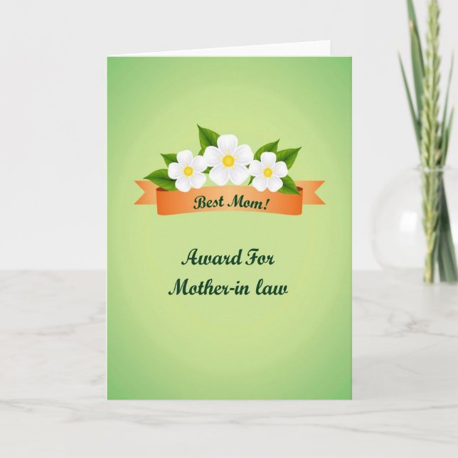 Premio Floral Para Tarjeta de Mamá (Anverso)